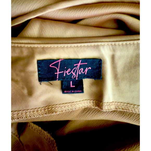 Women’s Maxi Dress Sz Large Strappy Open Back Side Slit Cameo - Picture 10 of 11